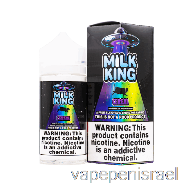 Vape Israel חד פעמי דגני חלב - קינג חלב - 100 מ"ל 3 מ"ג